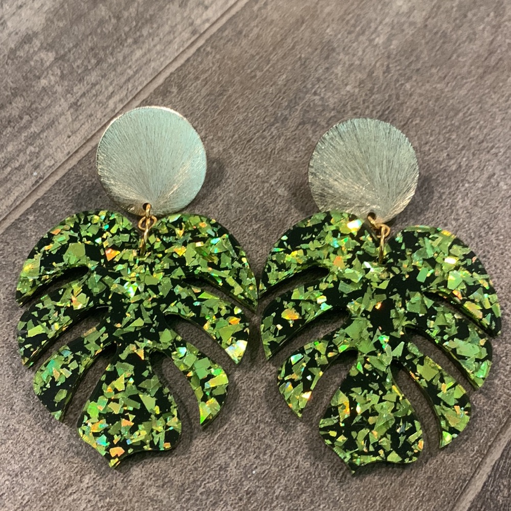 Leaf Sparkle Earrings
